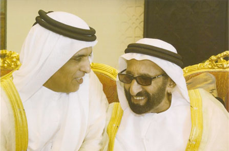 His Highness Sheikh Saud bin Saqr Al Qasimi with His Highness Sheikh Saqr bin Mohammed Al Quasimi